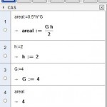 CAS-Areal af trekant
